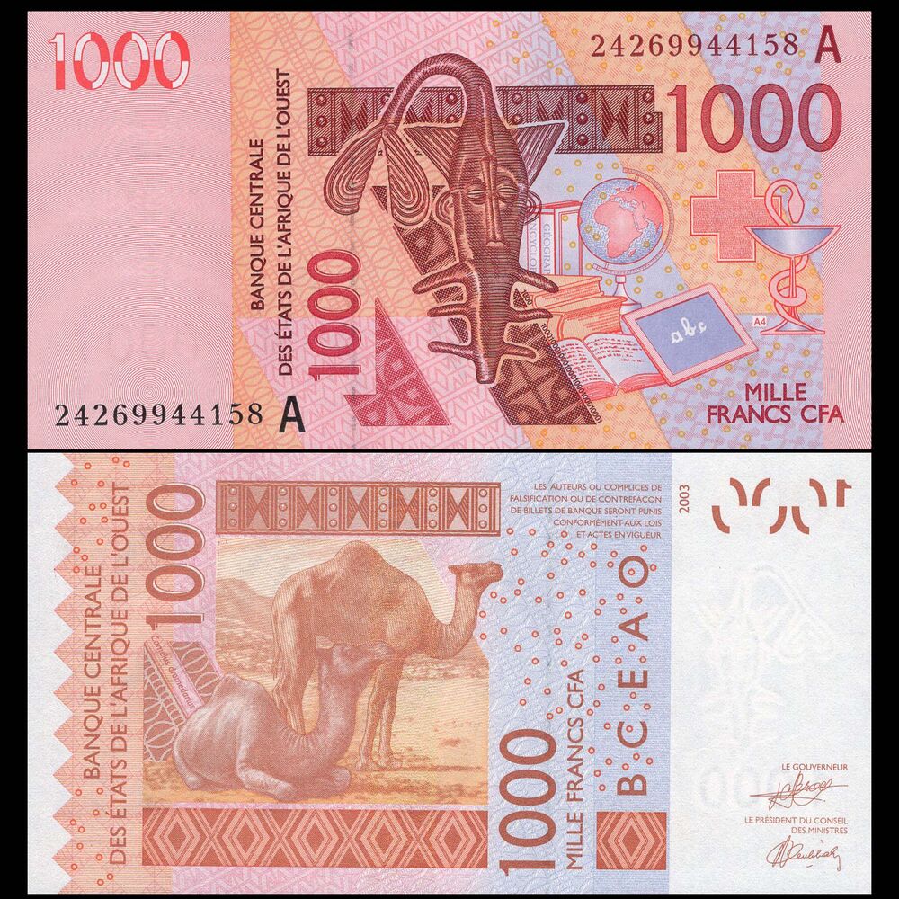 West African States - Ivory Coast - 1000 Francs 2024 - Pick- NEW / B121Ax - Set 10 PCS