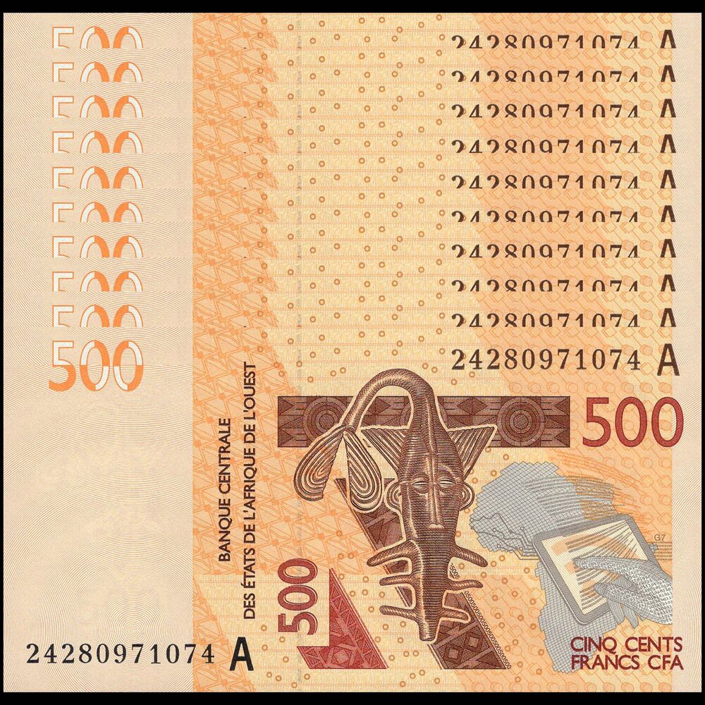 West African States - Ivory Coast - 500 Francs 2024 - Pick- NEW / B120Am - Set 10 PCS