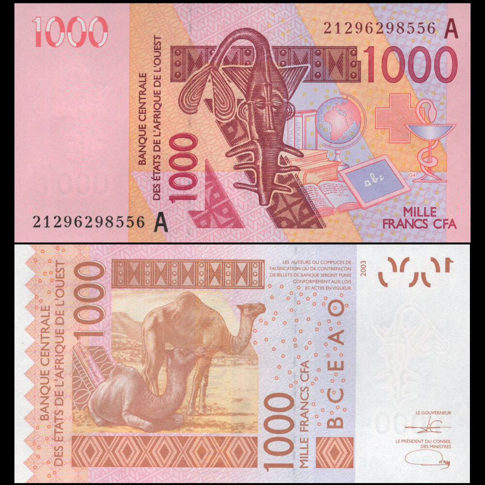 West African States -  Ivory Coast - 1000 Francs 2021 - Pick # 115Au - Set 10 PCS