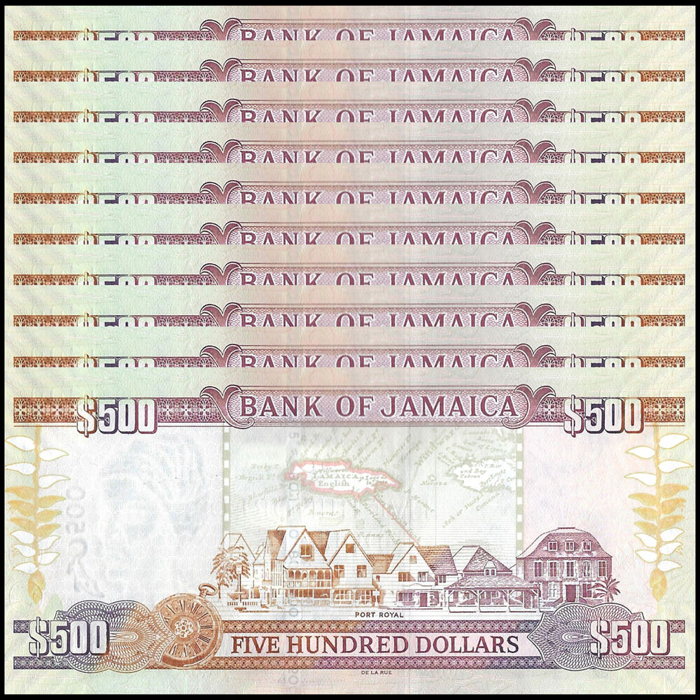 Jamaica - 500 Dollars 2009 - Pick- 85g / B240e - Set 10 PCS