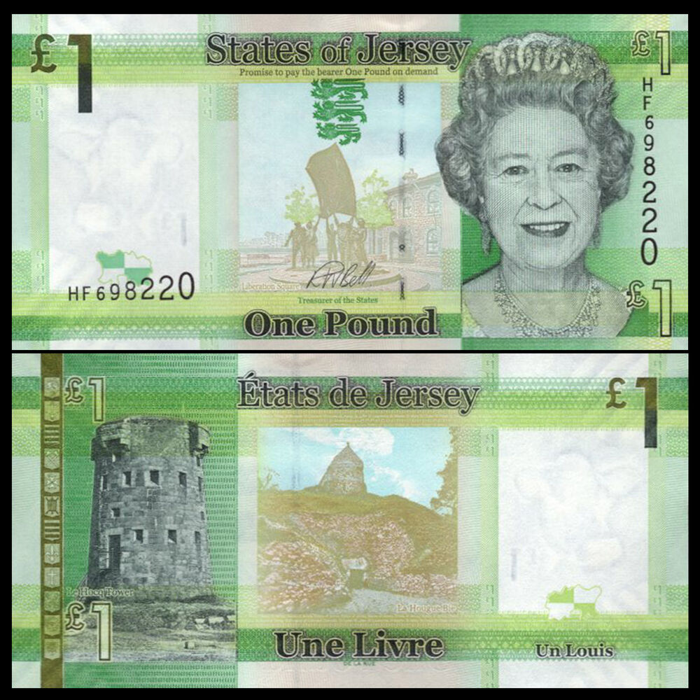 Jersey -  1 Pound 2010 - Pick # 32b - Set 10 PCS