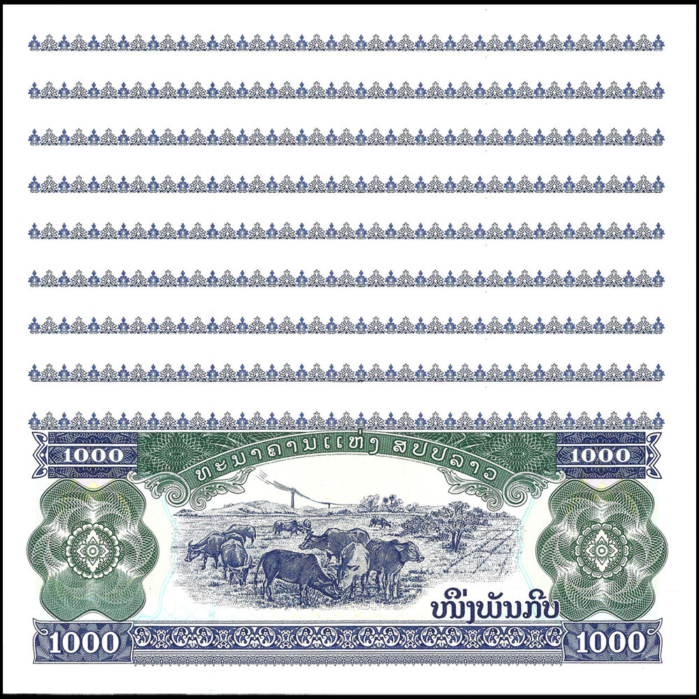 Laos - 1000 Kip 2020 - Pick- 32Ac / B509c - Set 10 PCS