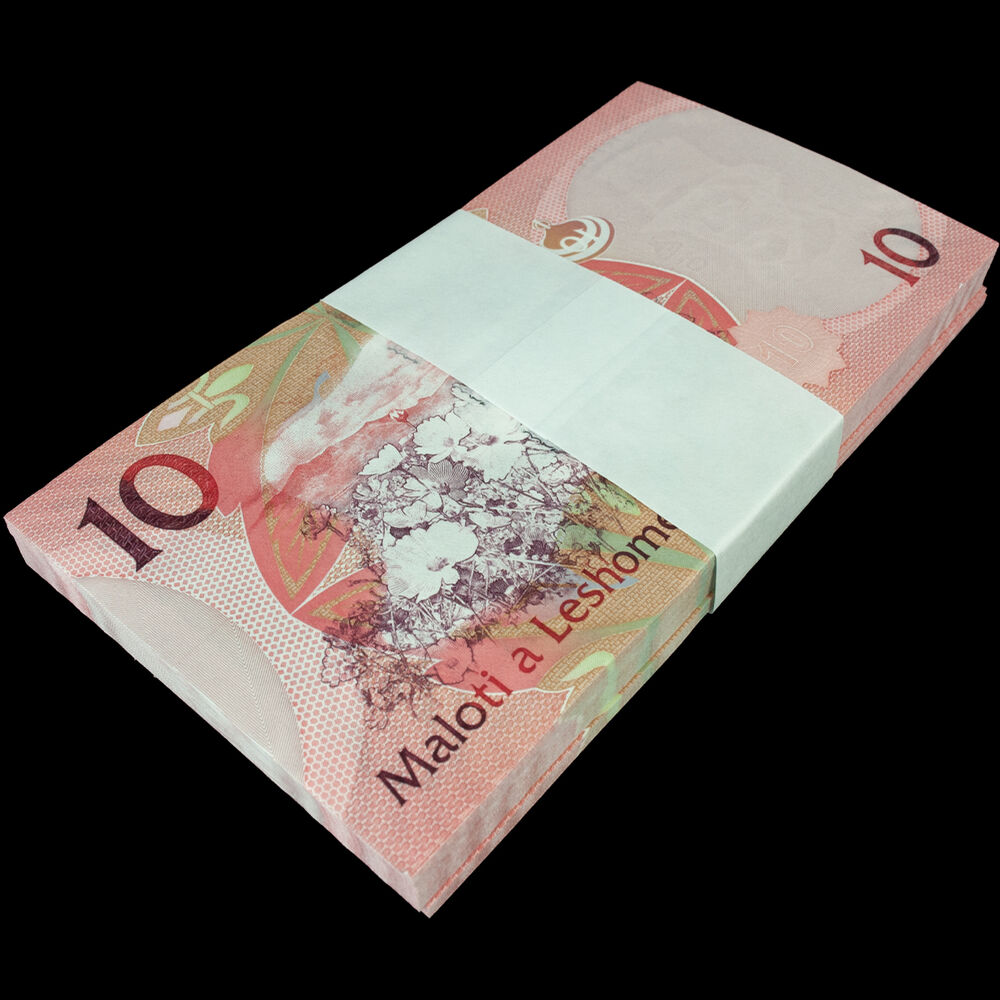 Lesotho - 10 Maloti 2013 - Pick- 21b / B222 - Bundle 100 PCS