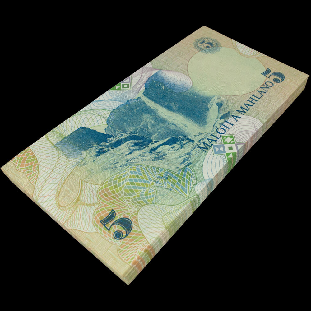 Lesotho - 5 Maloti 1989 - Pick- 10 / B207 - Bundle 100 PCS