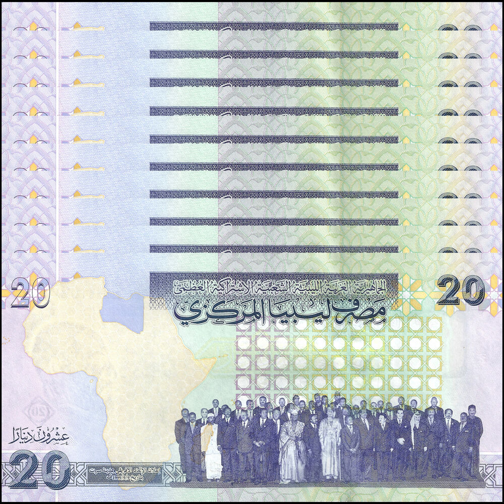 Libya - 20 Dinars 2009 - Pick- 74 / B538a - Set 10 PCS
