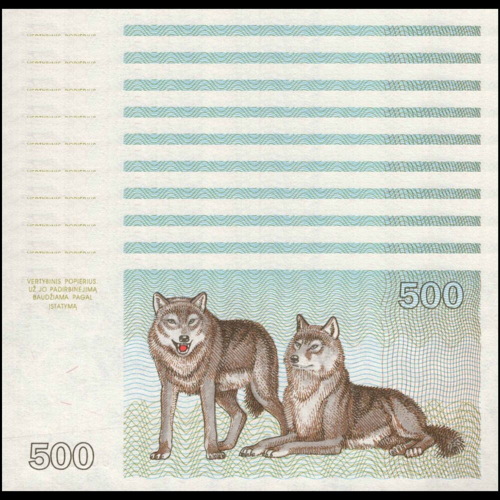 Lithuania -  500 Talonas 1993 - Pick # 46 - Set 10 PCS