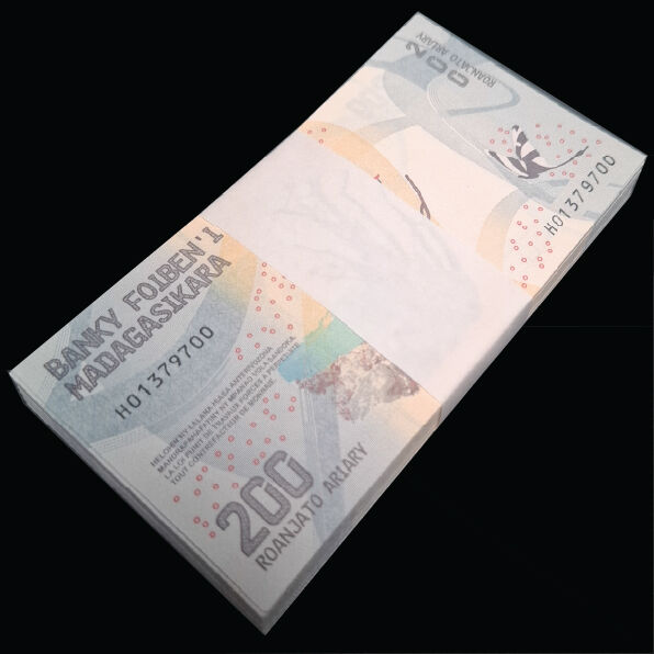 Madagascar - 200 Ariary 2022 - Pick # 98b - Bundle 100 PCS