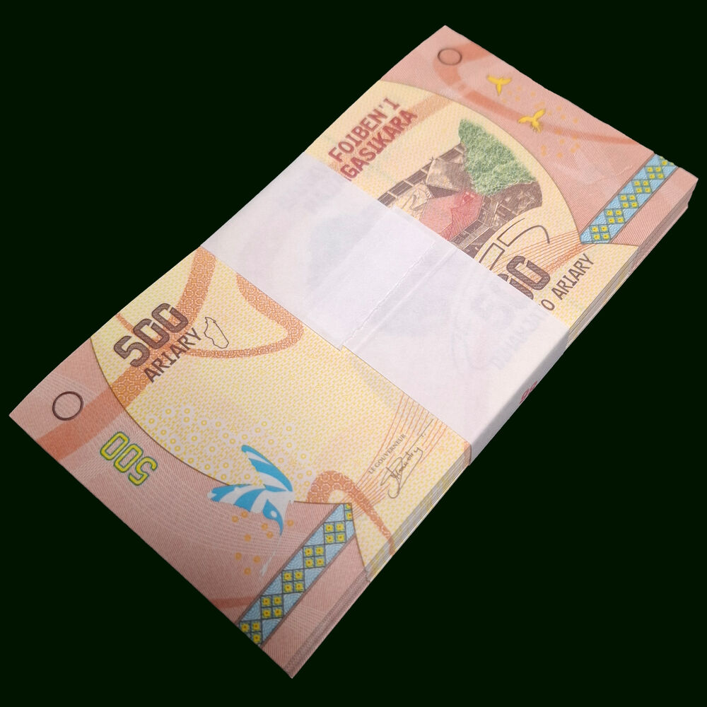 Madagascar - 500 Ariary 2024 - Pick # 99c - Bundle 100 PCS