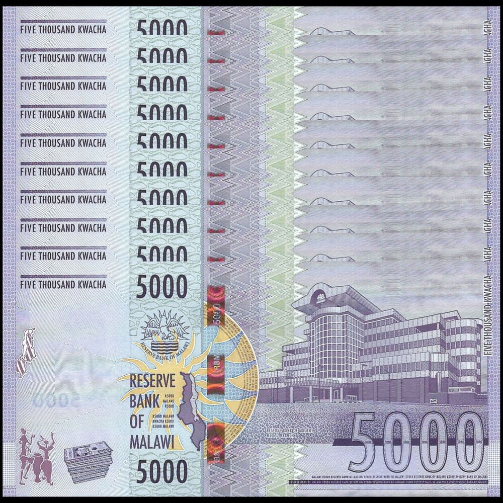 Malawi - 5000 Kwacha 2022 - Pick # 71b - Set 10 PCS