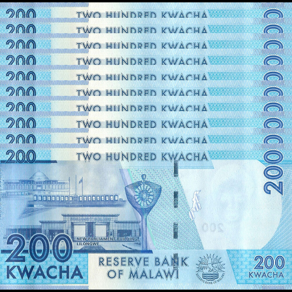 Malawi - 200 Kwacha 2022 - Pick # 65Ag - Set 10 PCS