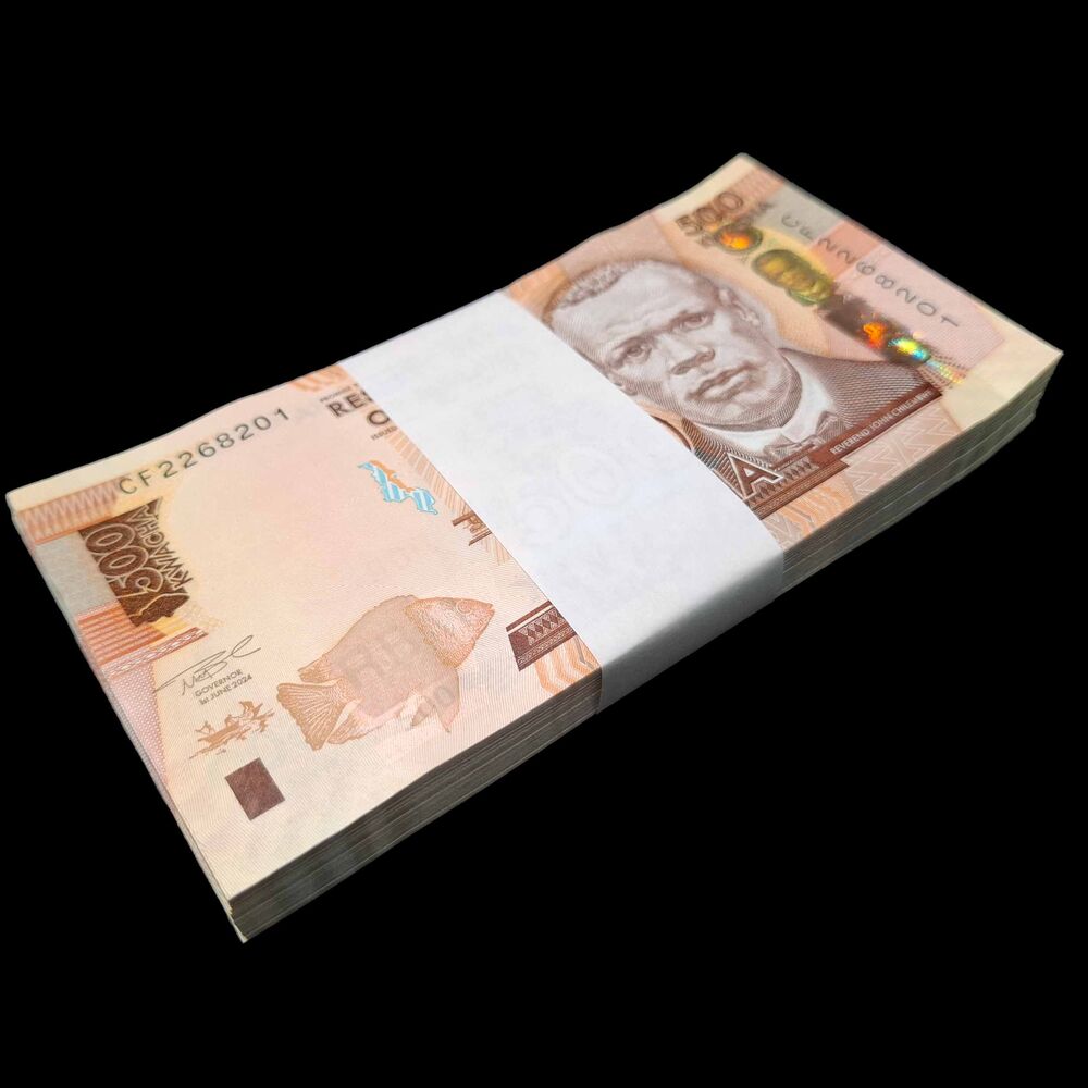 Malawi -  500 Kwacha 2024 - Pick # NEW - Bundle 100 PCS