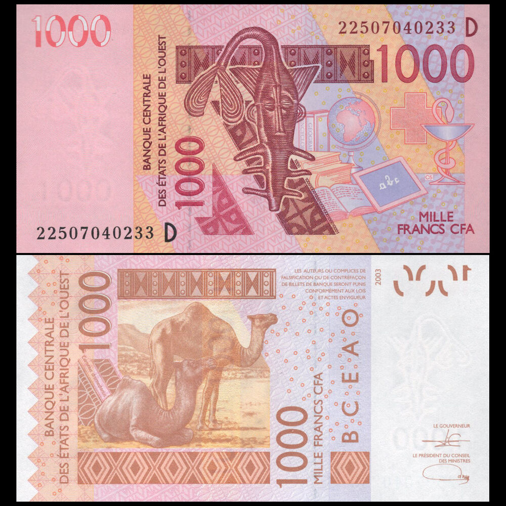 West African States -  Mali - 1000 Francs 2022 - Pick # 415Ds - Set 10 PCS