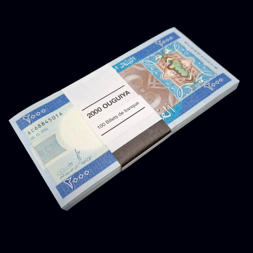 Mauritania - 2000 Ouguiya 2011 - Pick# 20 - Bundle 100 PCS