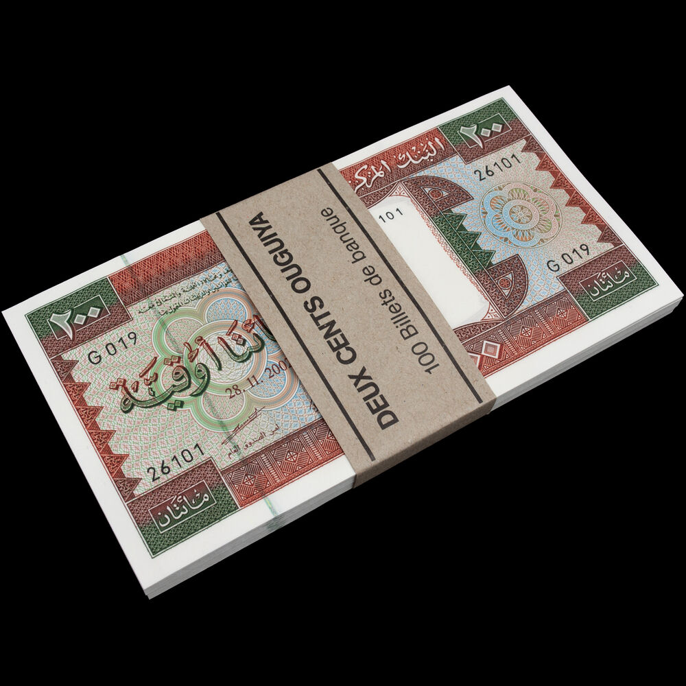 Mauritania - 200 Ouguiya 2002 - Pick- 5j - Bundle 100 PCS