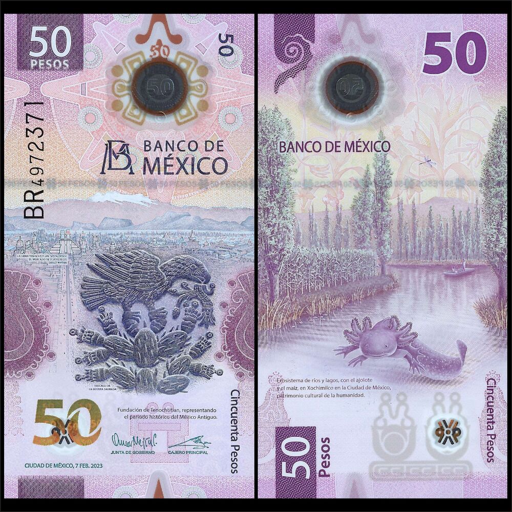 Mexico - 50 Pesos 2023 - Pick- NEW / B714d - Bundle 100 PCS