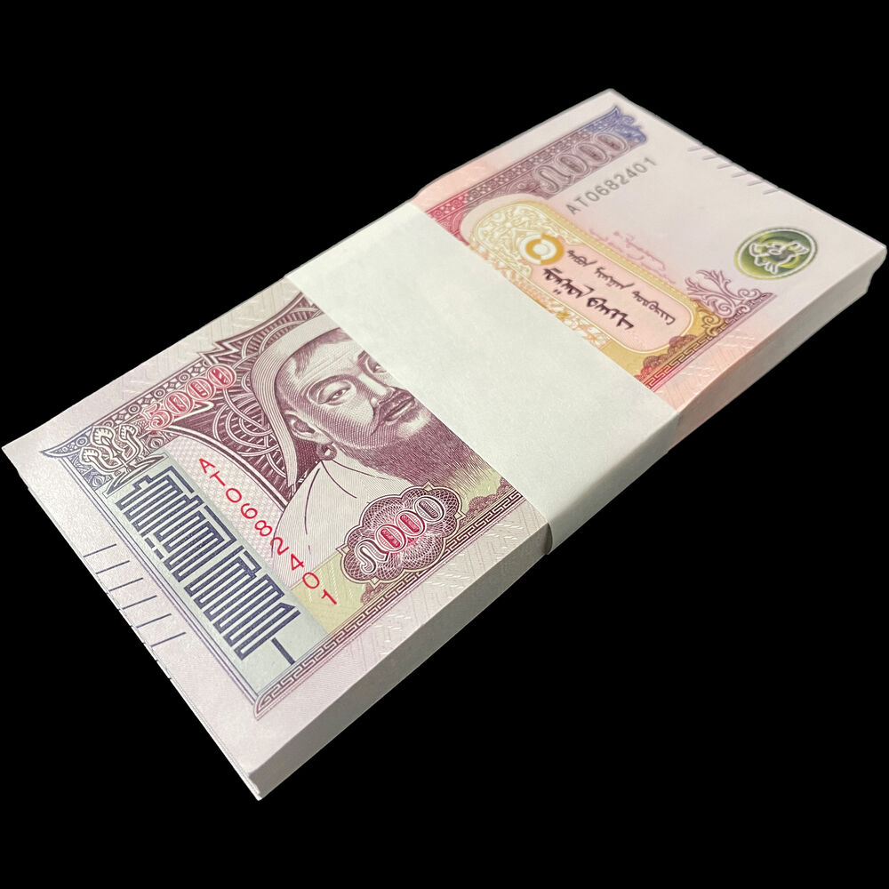Mongolia - 5000 Tugrik 2024 - Pick # NEW - Bundle 100 PCS