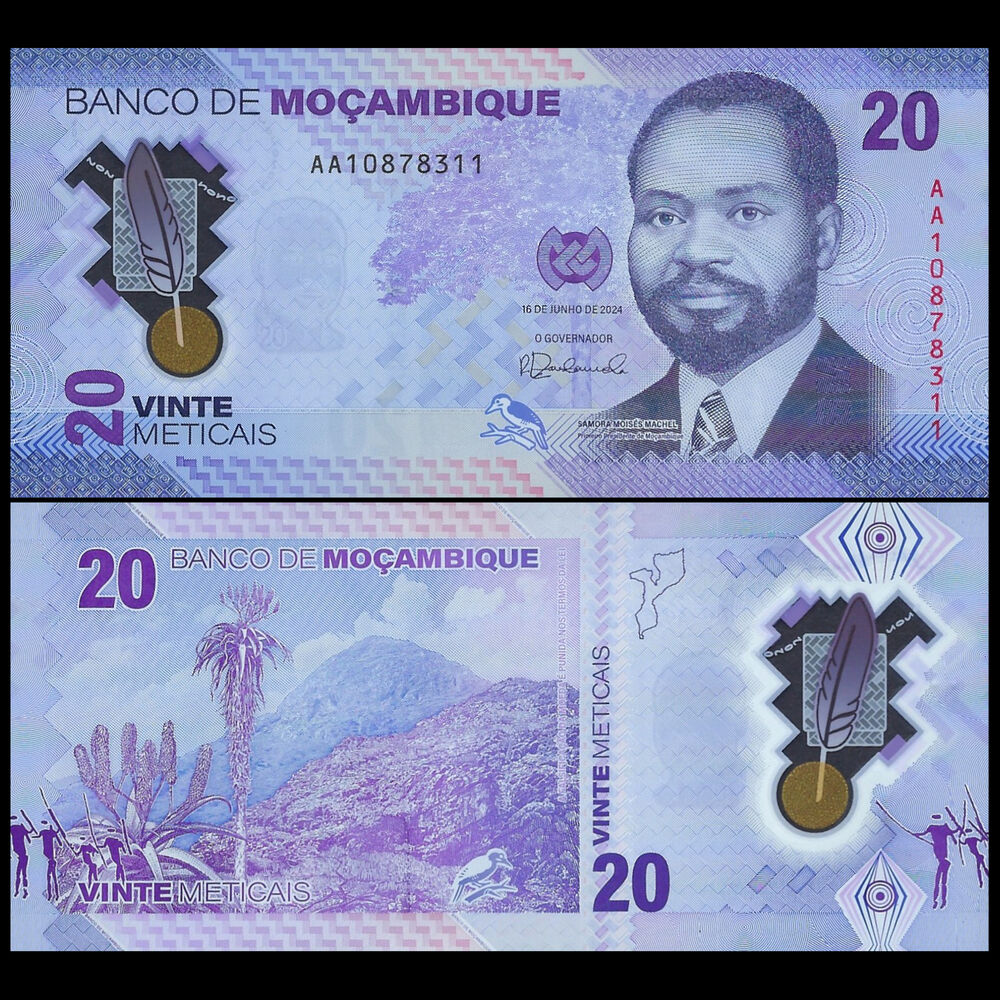 Mozambique - 20 Meticais 2024 - Pick # 155a - Set 10 PCS