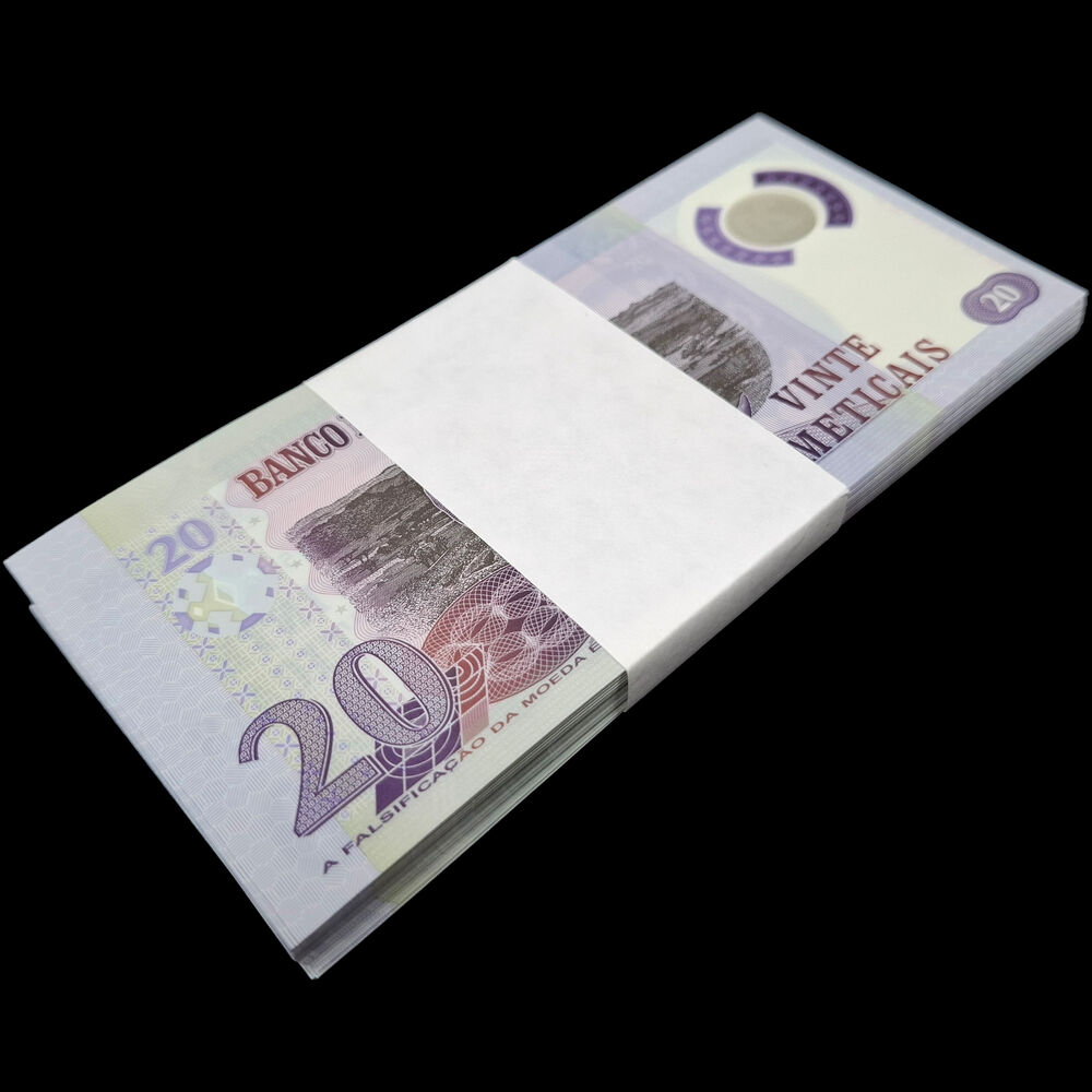 Mozambique -  20 Meticais 2017 - Pick # 149b - Bundle 100 PCS