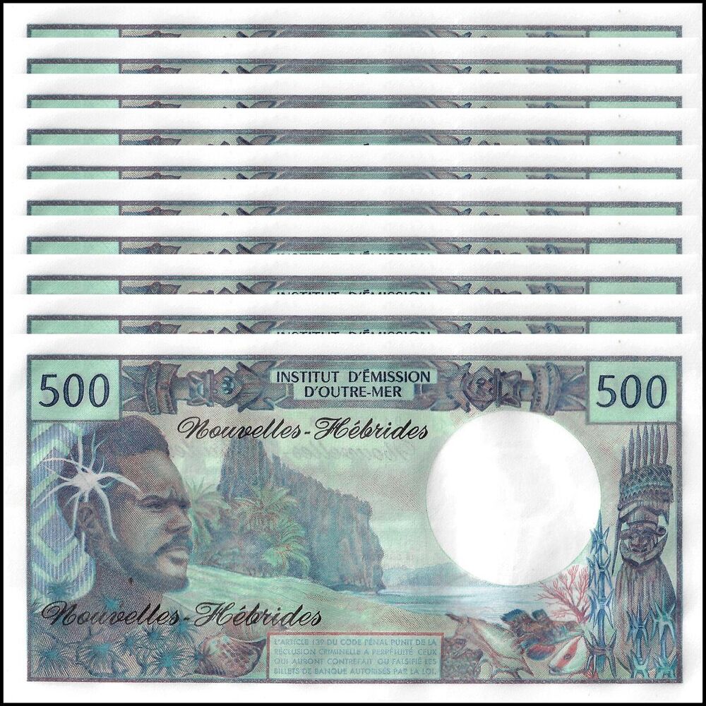 New Hebrides - 500 Francs 1979 - Pick- 19c - Set 10 PCS