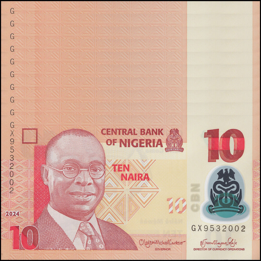 Nigeria - 10 Naira 2024 - Pick- NEW / B235s - Set 10 PCS