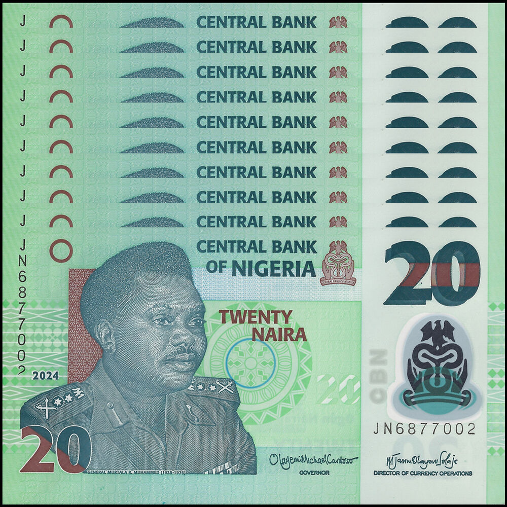 Nigeria - 20 Naira 2024 - Pick- NEW / B232z - Set 10 PCS