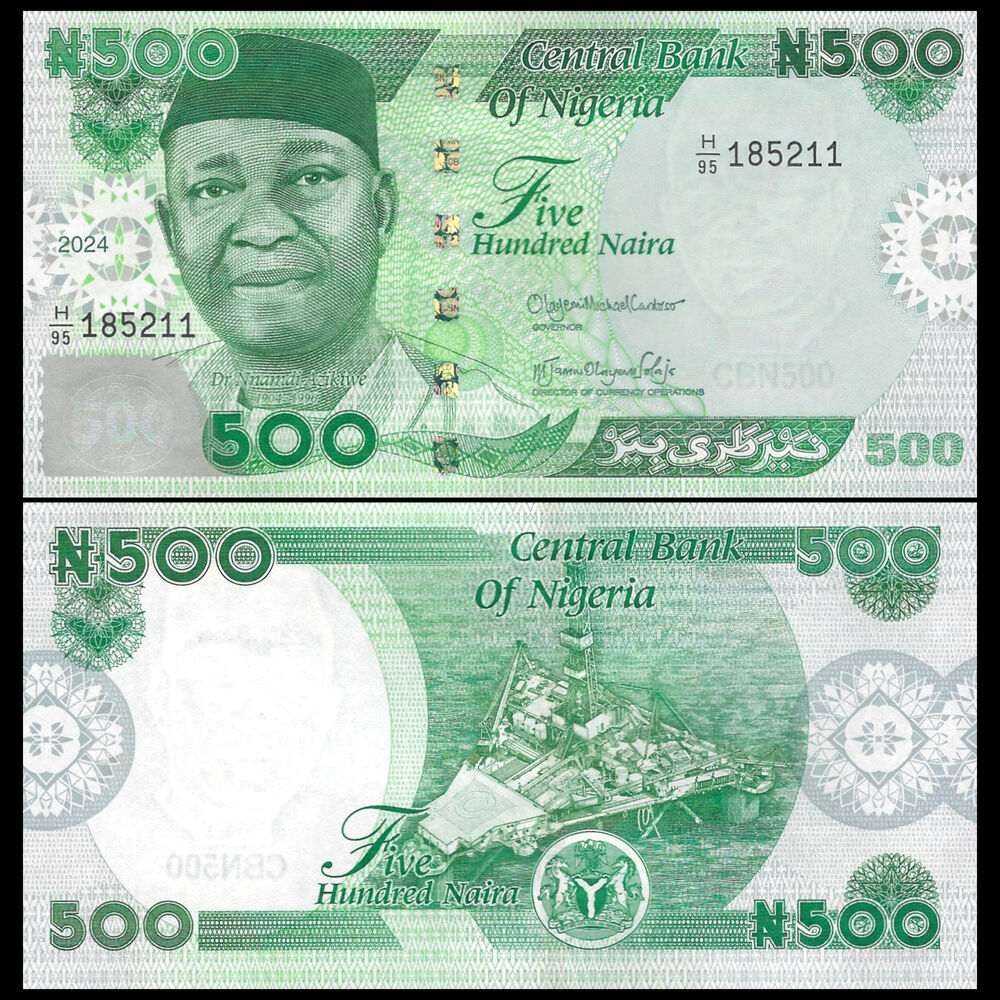 Nigeria - 500 Naira 2024 - Pick # 43c - Set 10 PCS