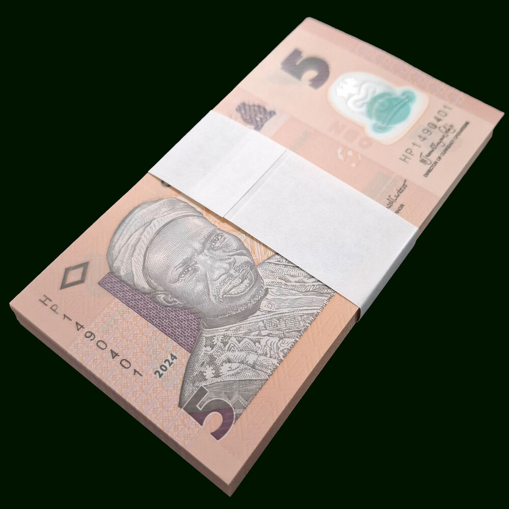 Nigeria - 5 Naira 2024 - Pick # NEW - Bundle 100 PCS