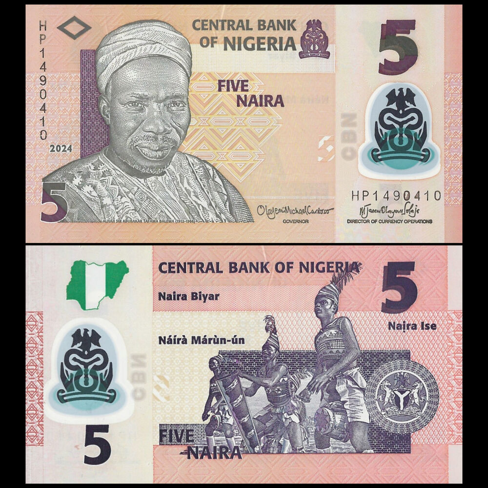 Nigeria - 5 Naira 2024 - Pick # NEW - Bundle 100 PCS