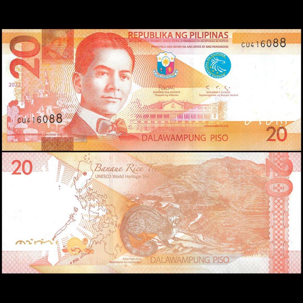 Philippines - 20 Piso 2022 - Pick- 206d / B1084i - Set 10 PCS