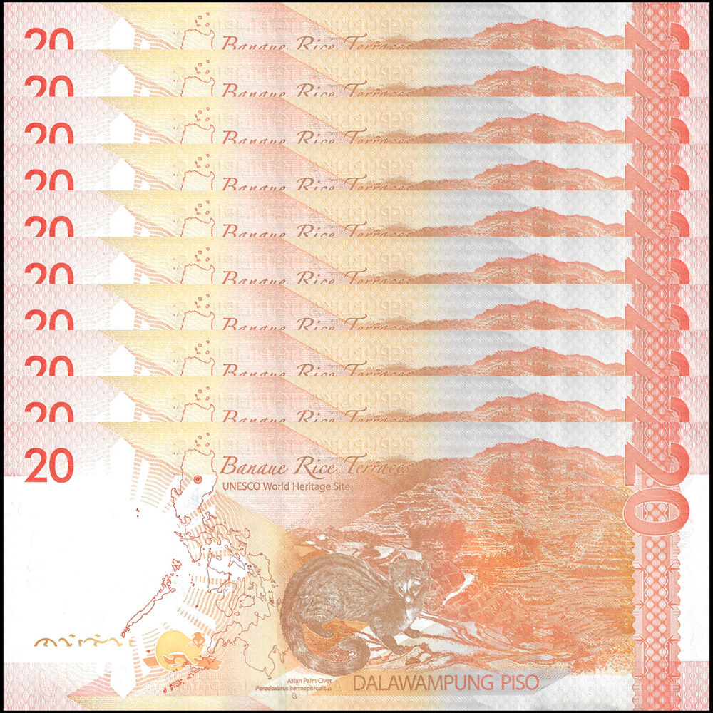 Philippines - 20 Piso 2023 - Pick- 231a / B1096b - Set 10 PCS