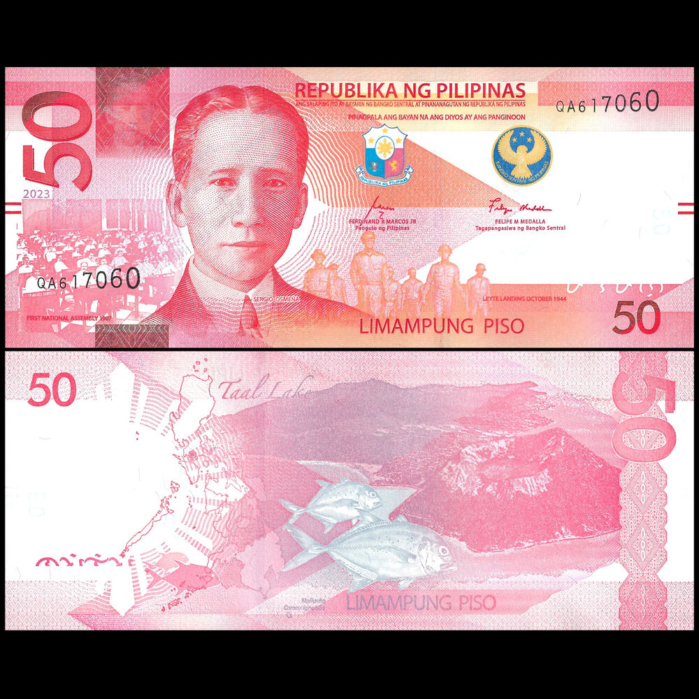 Philippines - 50 Piso 2023 - Pick- 231Aa / B1097b - Set 10 PCS