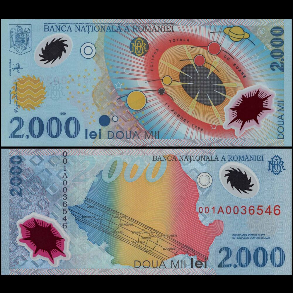 Romania -  2000 Lei 1999 - Pick # 111b - Set 10 PCS