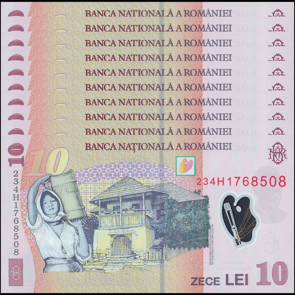 Romania - 10 Lei 2023 - Pick # 119l - Set 10 PCS