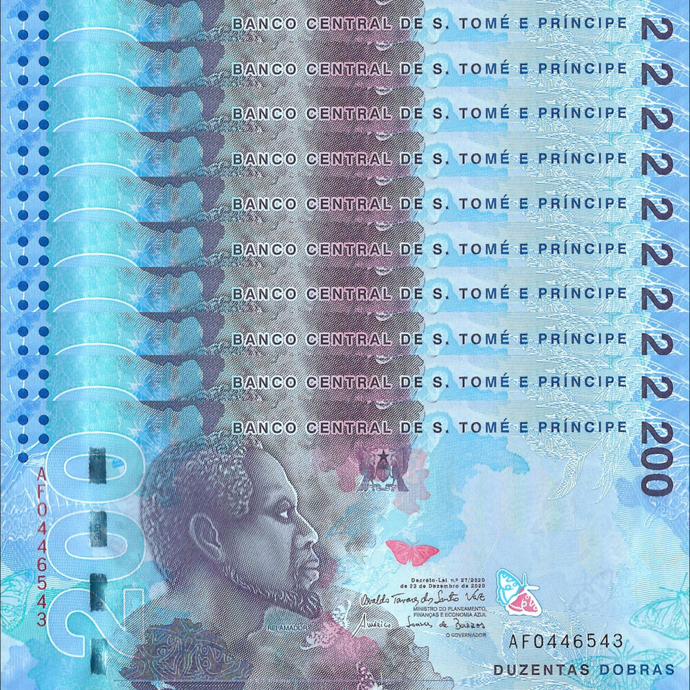 Sao Tome and Principe -  200 Dobras 2020 - Pick # 78a - Set 10 PCS