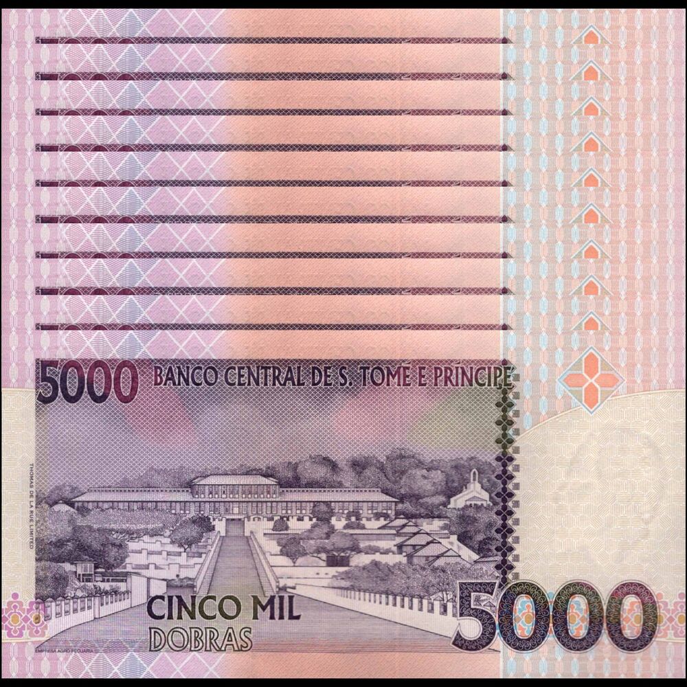 Sao Tome and Principe -  5000 Dobras 2013 - Pick # 65d - Set 10 PCS