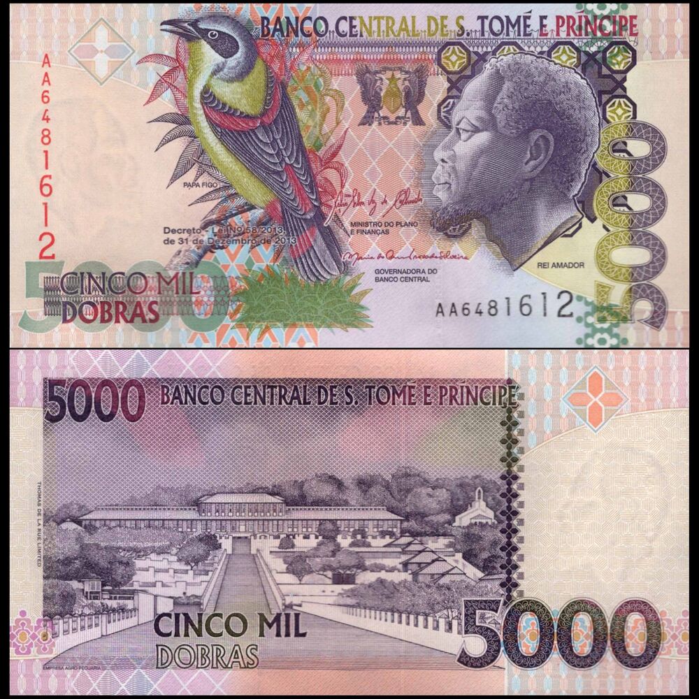 Sao Tome and Principe -  5000 Dobras 2013 - Pick # 65d - Set 10 PCS