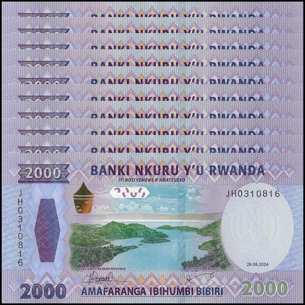 Rwanda - 2000 Francs 2024 - Pick- NEW / B143a - Set 10 PCS