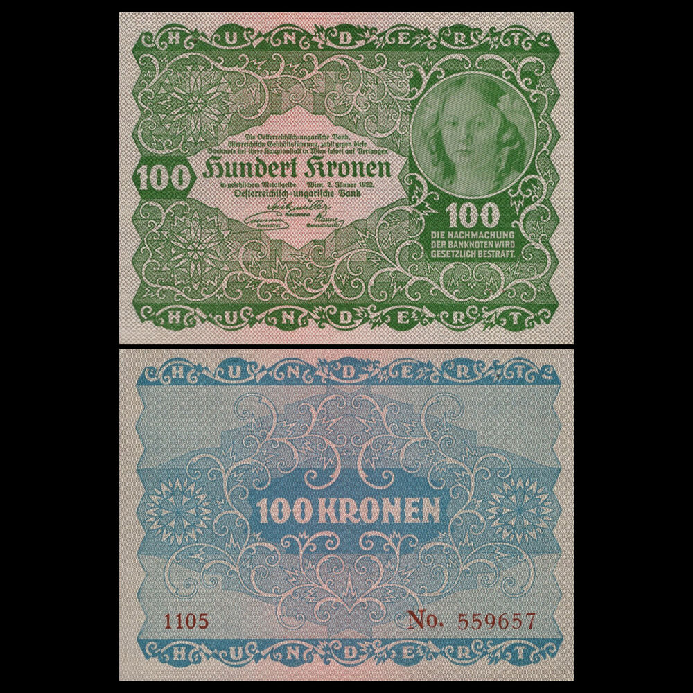 Austria - 100 Kronen 1922 - Pick # 77 - Set 10 PCS