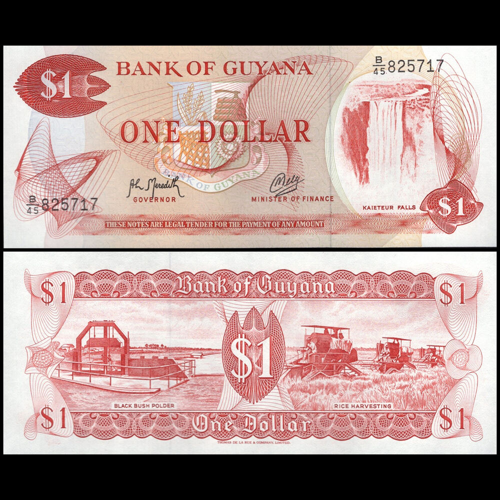 Guyana - 1 Dollar 1992 - Pick # 21g - Set 10 PCS