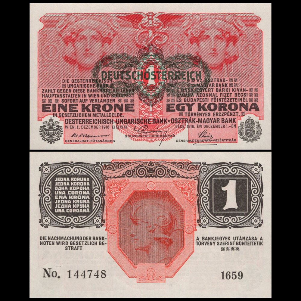 Austria - 1 Krone 1919 - Pick # 49 - Set 10 PCS