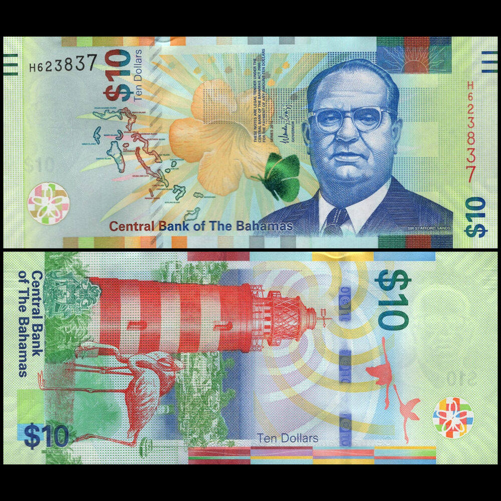 Bahamas - 10 Dollars 2016 - Pick # 79 - Set 10 PCS