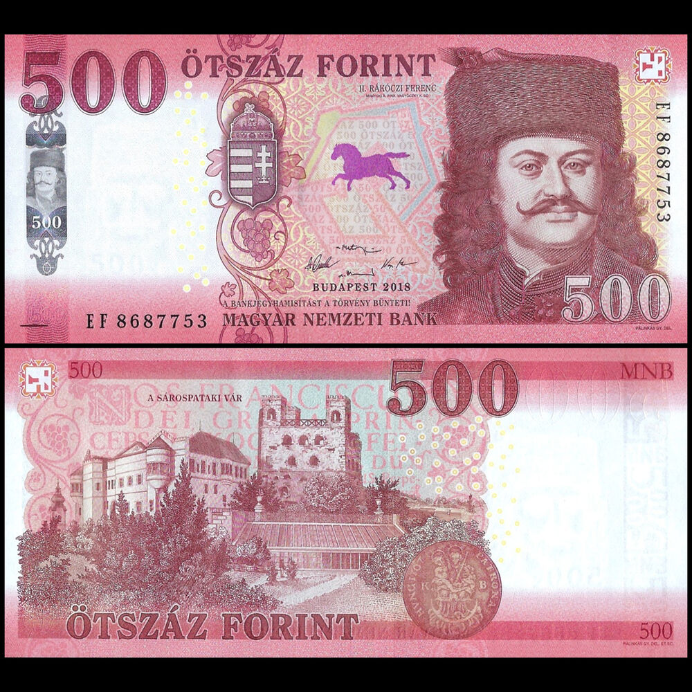 Hungary -  500 Forint 2018 - Pick # 202a - Set 10 PCS