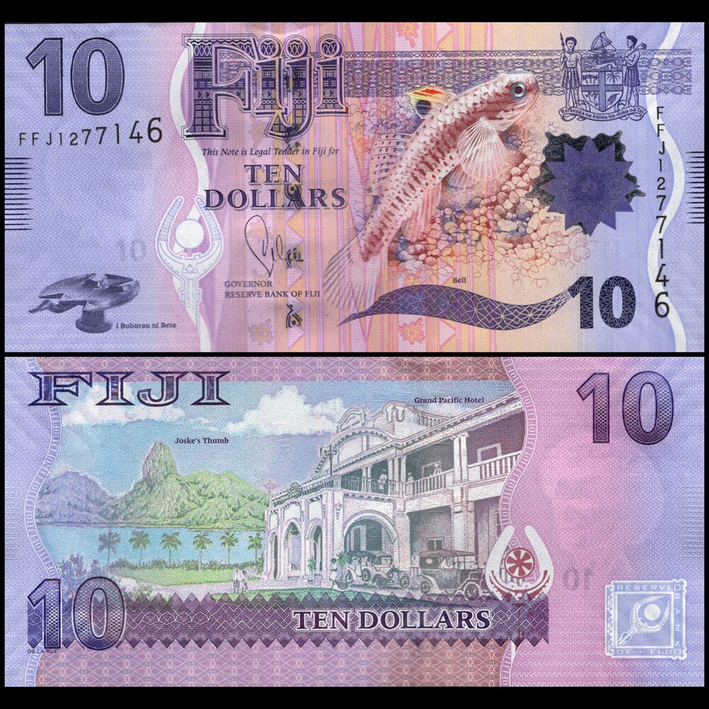 Fiji -  10 Dollars 2013 - Pick # 116 - Set 10 PCS