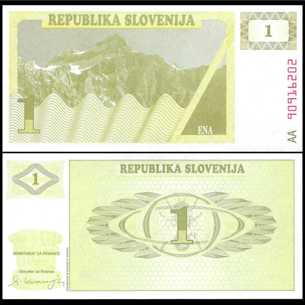 Slovenia - 1 Tolar 1990 - Pick- 1 - Set 10 PCS