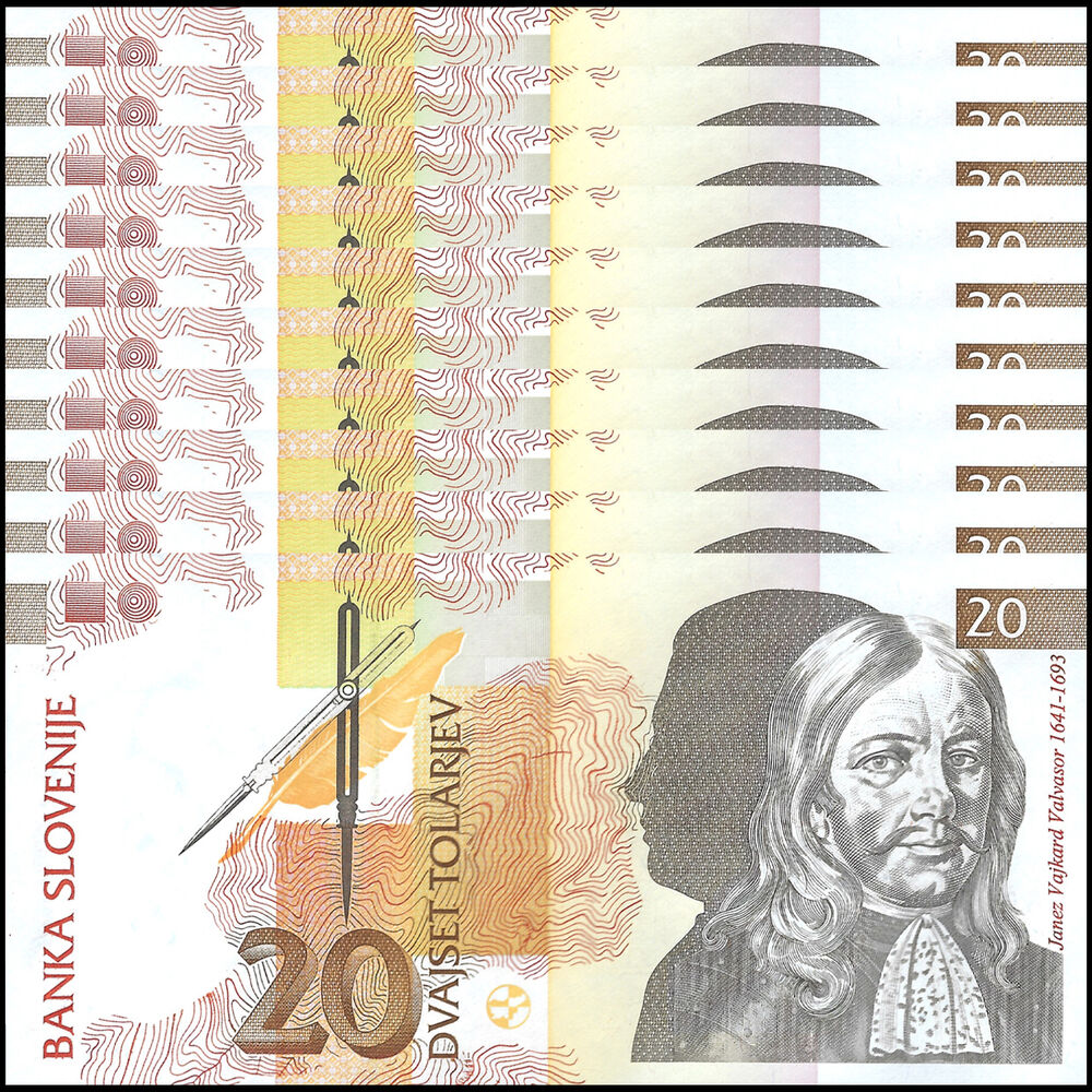 Slovenia - 20 Tolarjev 1992 - Pick- 12a - Set 10 PCS