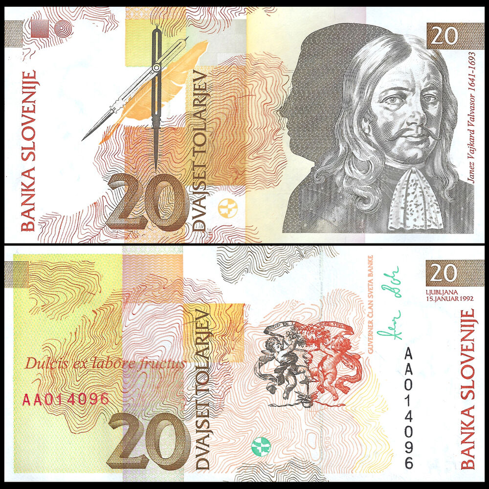 Slovenia - 20 Tolarjev 1992 - Pick- 12a - Set 10 PCS