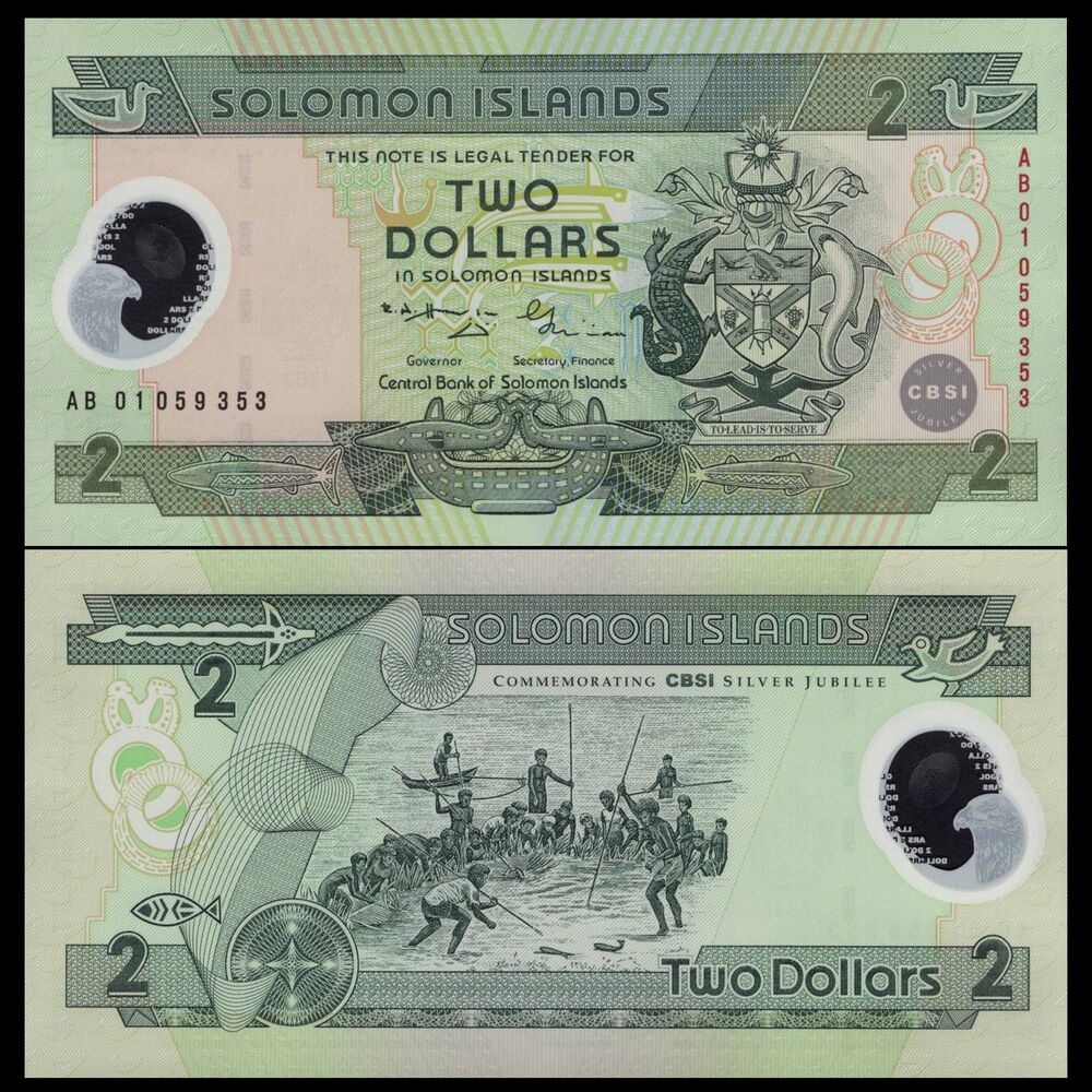 Solomon Islands -  2 Dollars 2001 - Pick # 23 - COMMEMORATIVE - Set 10 PCS