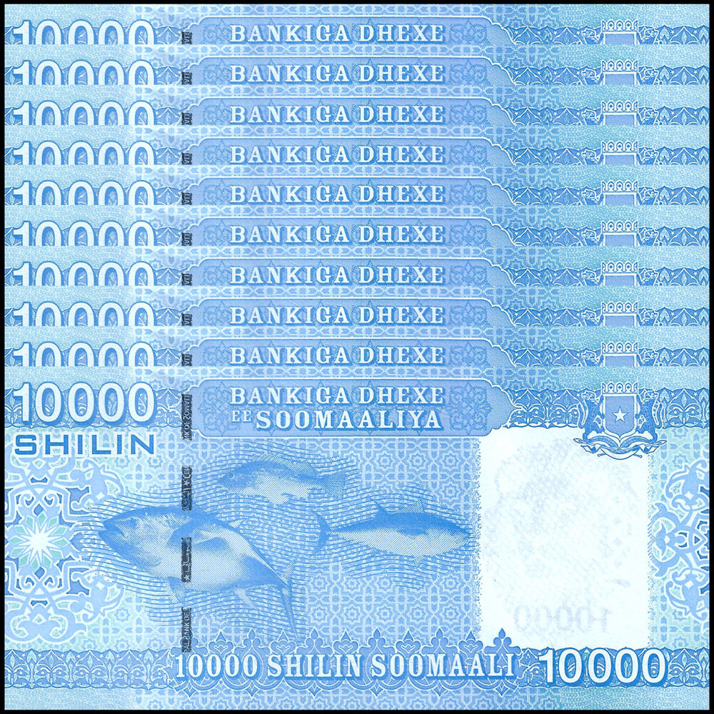 Somalia -  10.000 Shillin 2010 - Pick # 41a - Set 10 PCS