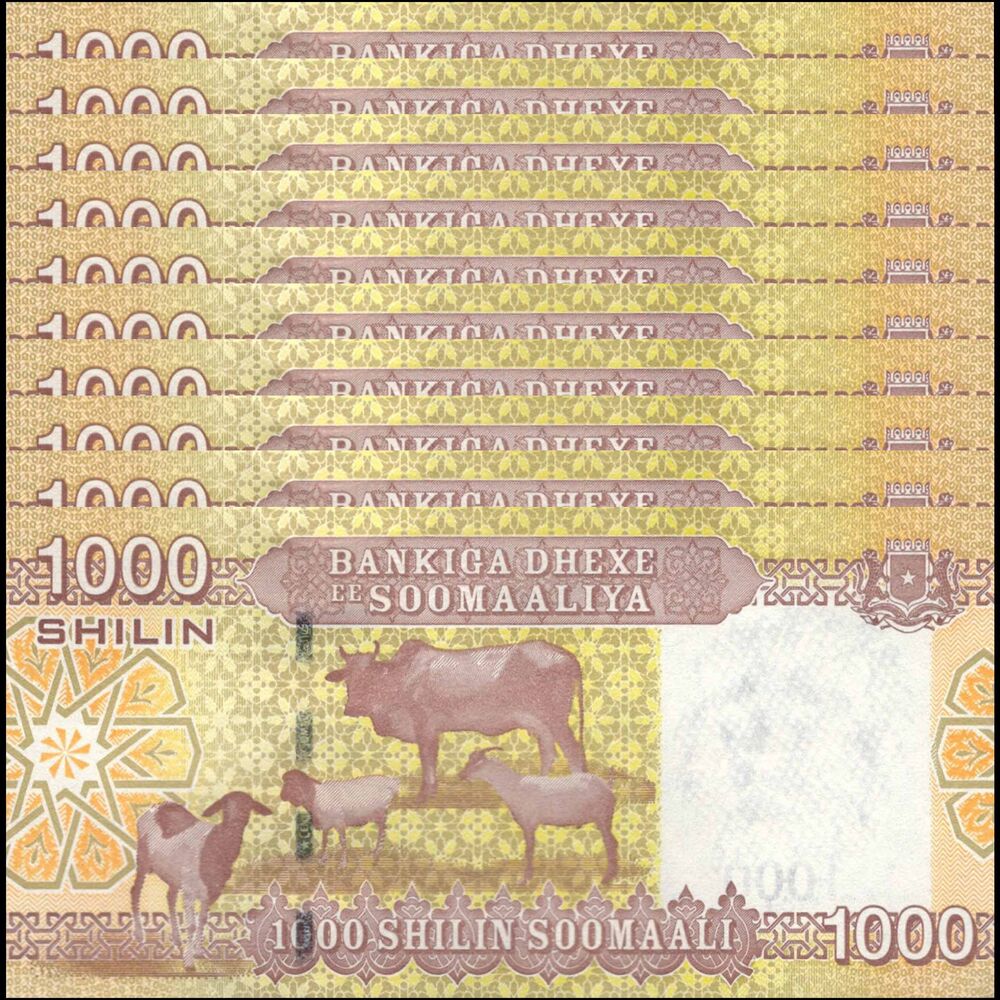 Somalia -  1000 Shillin 2010 - Pick # 38a - Set 10 PCS