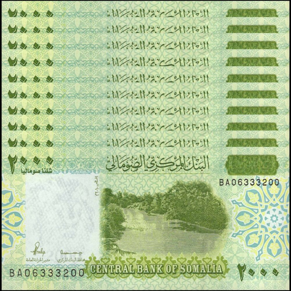 Somalia -  2000 Shillin 2010 - Pick # 39a - Set 10 PCS